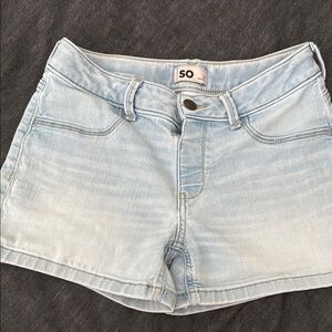 SO Light Blue Denim Kids Shorts
